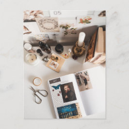 Light Academia Art Journaling Aesthetic Vykort