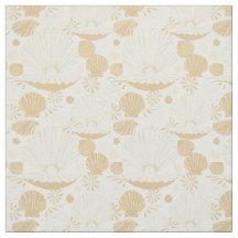 Light Airy Seashells Mönster på White