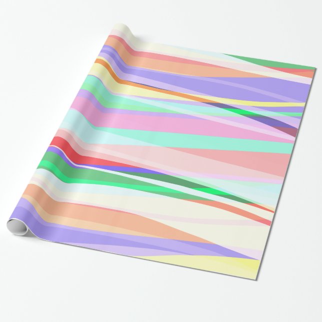 Light Airy Vågar Presentpapper (Utrullad)
