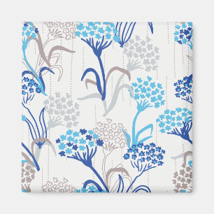 Light and Airy Hydrangea Blommönster Magnet