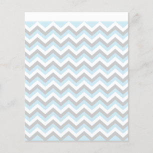 Light Aqua Turcos Chevron Chic ZigZag Mönster Flygblad