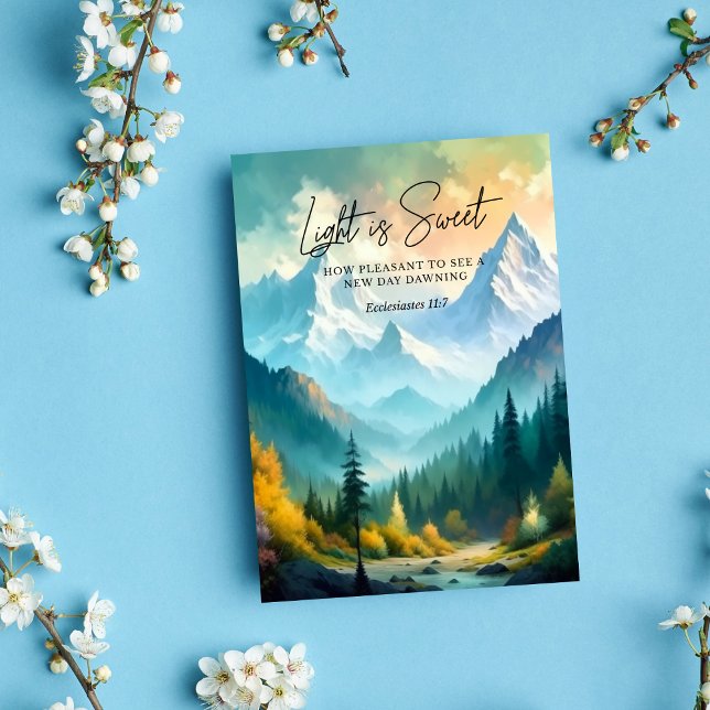 Light är Sweet Ecclesiastes 11:7 Kort (Skapare uppladdad)