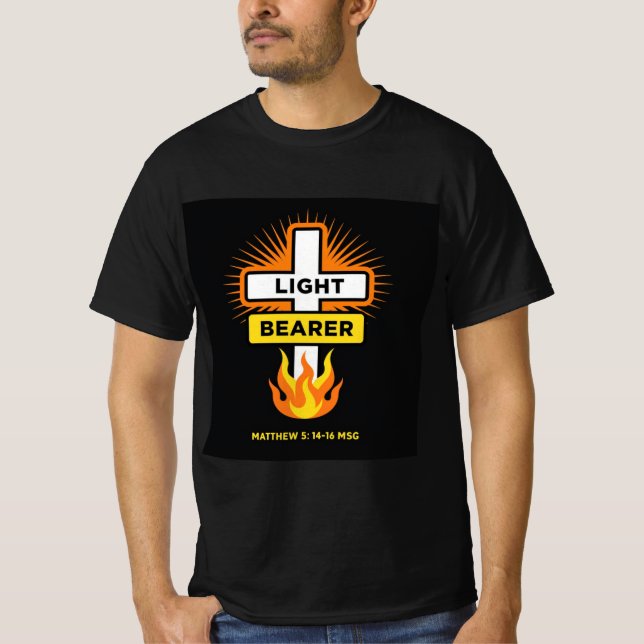 Light Bearer - Shine for Jesus T-Shirt (Framsida)