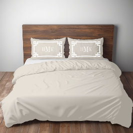 Light Beige Grekiska Nyckel Monogram Standard