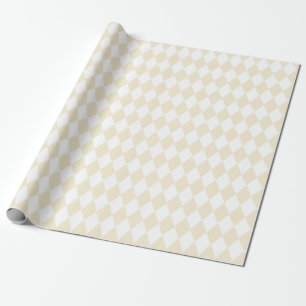 Light Beige Harlequin Mönster Presentpapper