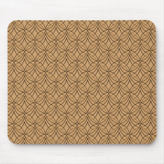 Light Beige Metro Retro Mousepad Musmatta (Framsidan)