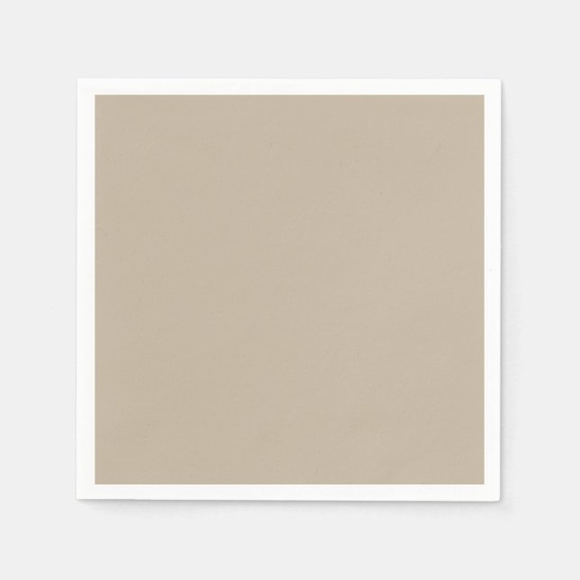 Light Beige Pappra Napkins Pappersservett (Framsidan)