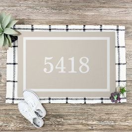 Light Beige Personlig Adress nummer