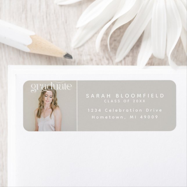 Light Beige | Studenten Photo Returadress Returadress Etikett (Insitu)
