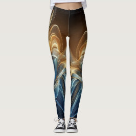 light bleu gold radiant leggings