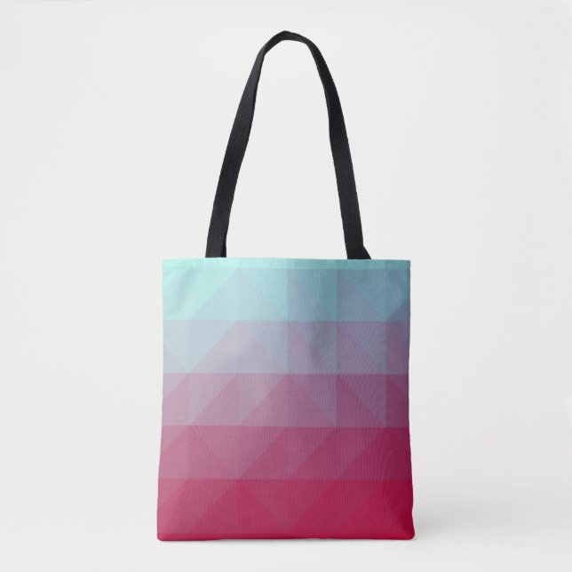 Light BLUE abstract mosaic pattern. Colorful abstr Tygkasse (Framsida)
