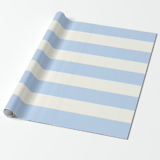 Light Blue and Cream Awning Rand Presentpapper