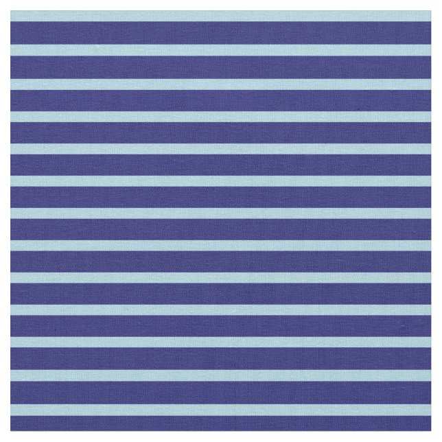 Light Blue and Midnight Blue Lining Mönster Tyg (Närbild)