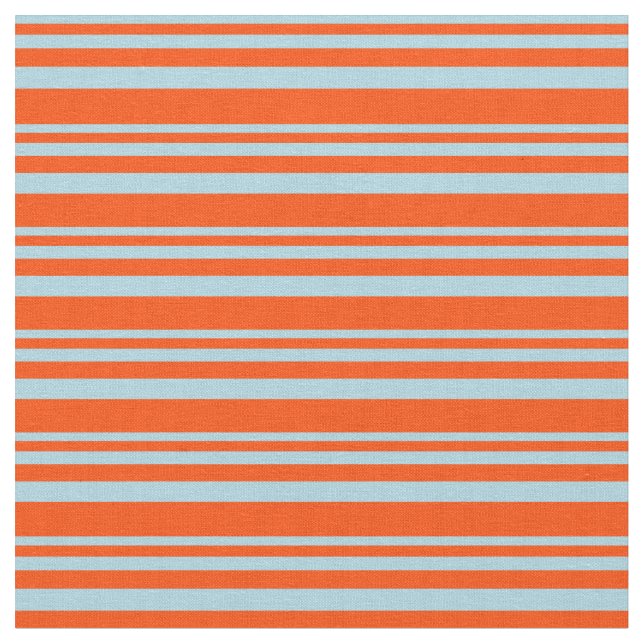 Light Blue and Red Linjer Tyg (Närbild)