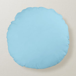 Light Blue and Rosa Färg Rund Kudde