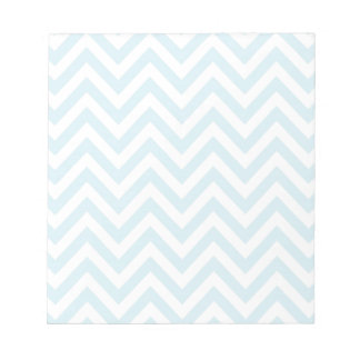 Light Blue and White Chevron Rand Mönster Anteckningsblock