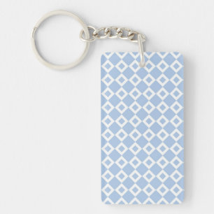 Light Blue and White Diamond Mönster