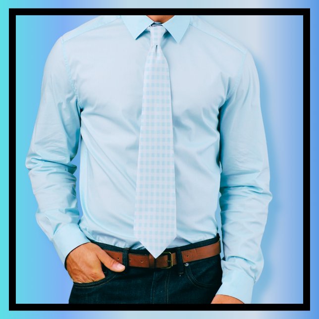 Light Blue and White Gingham Check Slips (Skapare uppladdad)