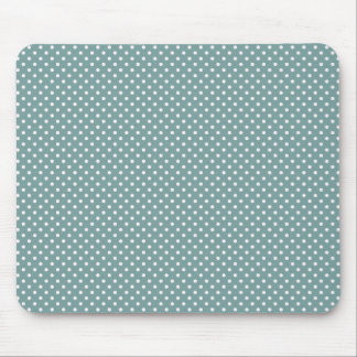 Light Blue and White Polka dots Mönster Mousepad Musmatta