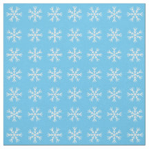 Light Blue and White Snowflake Mönster