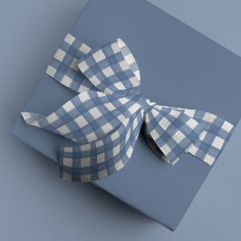 Light Blue and White Watercolor Gingham