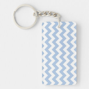 Light Blue and White Zigzag