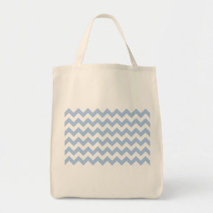 Light Blue and White Zigzag Tygkasse