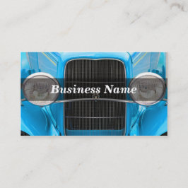 Light Blue Antique Car Visitkort