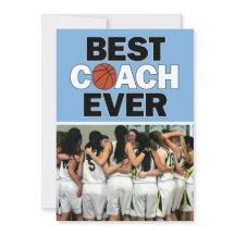 Light Blue Basketball Coach Bästa någonsin-Anpassn
