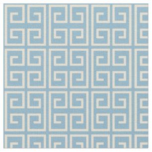 Light Blue Block Mönster Tyg