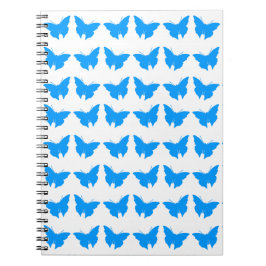 Light Blue Bold Butterflies Anteckningsbok