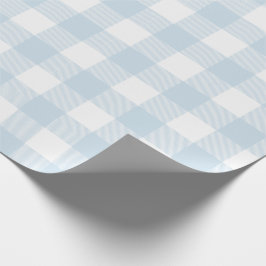 Light Blue Buffalo Check Mönster Presentpapper