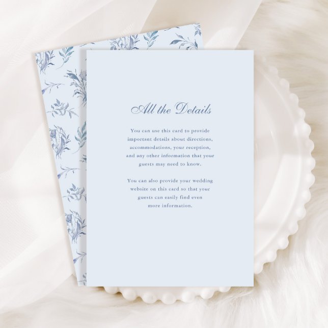 Light Blue Chinoiserie Mönster | Information om br Tilläggskort (Skapare uppladdad)