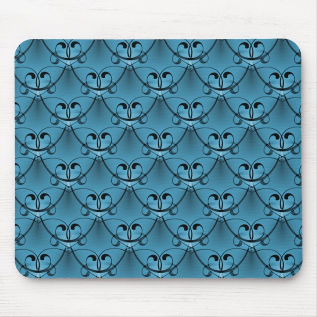 Light Blue Classic Glam Mousepad Musmatta (Framsidan)