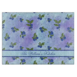 Light Blue Cute Blueberry Mönster