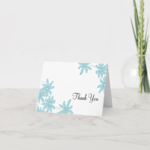 Light Blue Daisys Bridesmaid Tack Kort