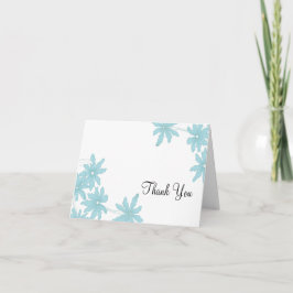 Light Blue Daisys Bridesmaid Tack Kort