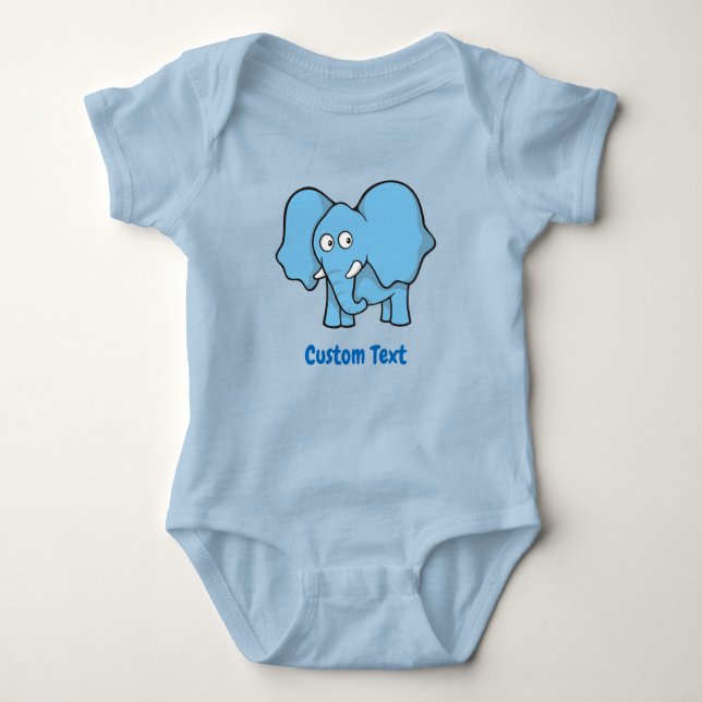 Light Blue Elephant T Shirt (Framsida)