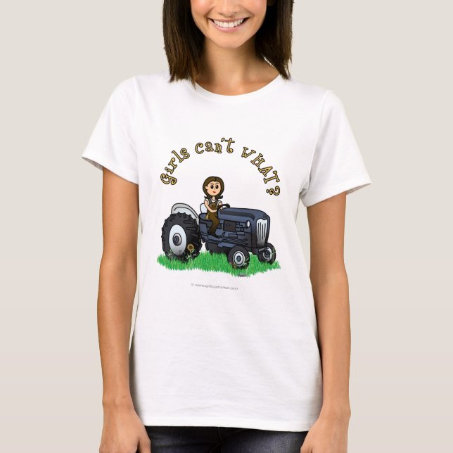 Light Blue Farmer Girl T Shirt (Framsida)