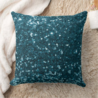 Light Blue Faux Sequin Glitter Dekorativ kudde