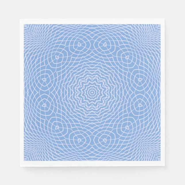 Light Blue Faux Tulle Design Pappersservett (Framsidan)