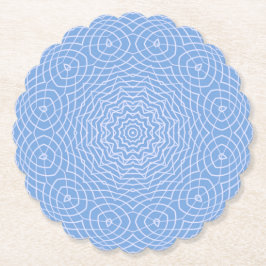 Light Blue Faux Tulle Design Underlägg Papper