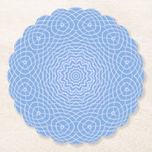 Light Blue Faux Tulle Design Underlägg Papper