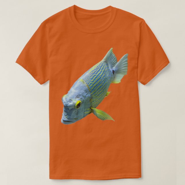 Light Blue Fish Classic TShirt T Shirt (Design framsida)