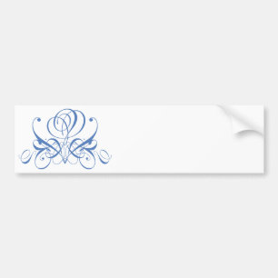 Light Blue Flourish Ro Bildekal
