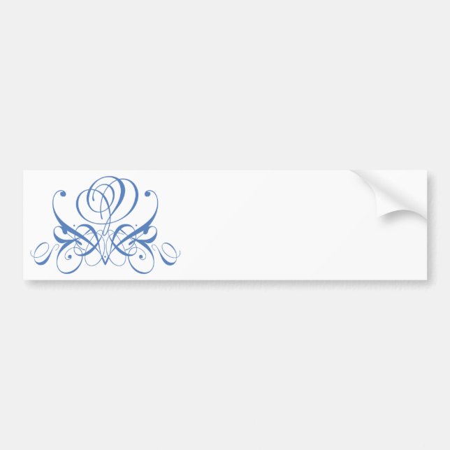 Light Blue Flourish Ro Bildekal (Framsidan)