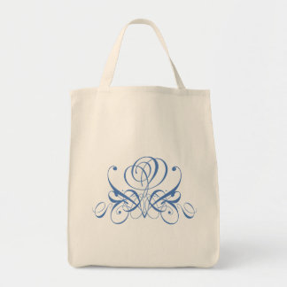 Light Blue Flourish Ro Tygkasse