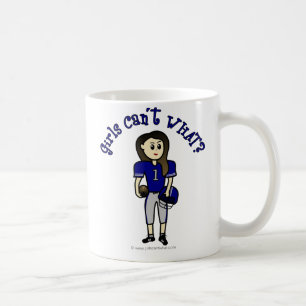 Light Blue Football Kaffemugg