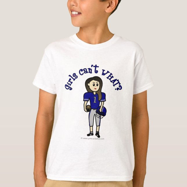 Light Blue Football Tee Shirt (Framsida)