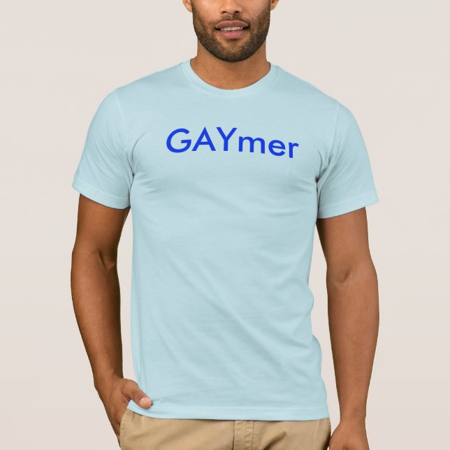 Light Blue GAYmer T-Shirt (Framsida)